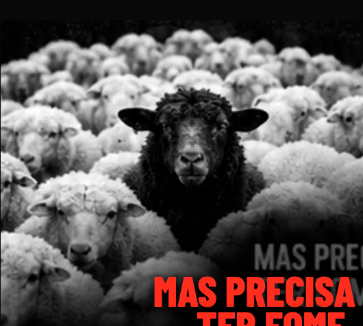 Uma ovelha negra entre ovelhas brancas
